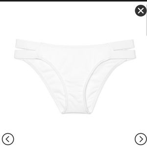 White bikini bottoms